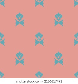 Greek Roman icons on repeat, blues aquas, terra cotta, pinks. Classic design.