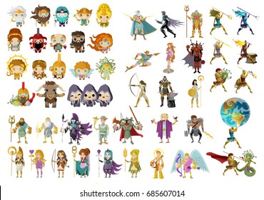 greek roman mythology gods, heroes and creatures collection