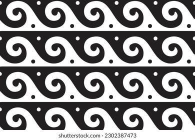 Greek roman pattern border decorative ornament. Ancient Greek meander Textile design wave