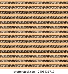 Greek roman pattern border decorative ornament. Ancient greek meander art design wave