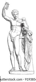 Greek Gods Statues Drawing Images Stock Photos Vectors Shutterstock Buy original art worry free with our 7 day money back guarantee. https www shutterstock com image vector greek sculpture hermes infant dionysus vintage 91938548