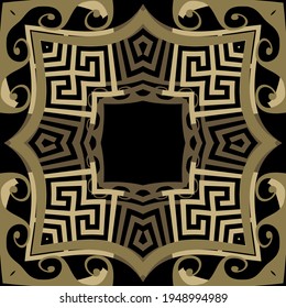 Greek seamless pattern. Abstract ornamental background. Vector ethnic greece style backdrop. Repeat colorful tribal ornaments. Geometric ornate trendy design with greek key, meanders, shapes, waves.