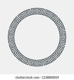 Greek set of frame, border, roman ornament quality vector illustration cut 