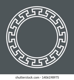 Greek set of frame, corner and border, roman ornament quality vector illustration cut 