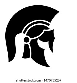 Greek Sparta / Spartan Helmet Warrior logo design