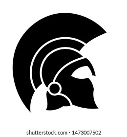 Greek Sparta / Spartan Helmet Warrior logo design
