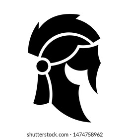 Greek Sparta / Spartan Helmet Warrior logo design