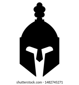 Greek Sparta / Spartan Helmet Warrior logo design