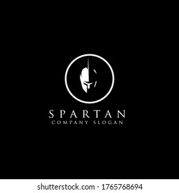 Greek Sparta / Spartan Helmet Warrior logo design