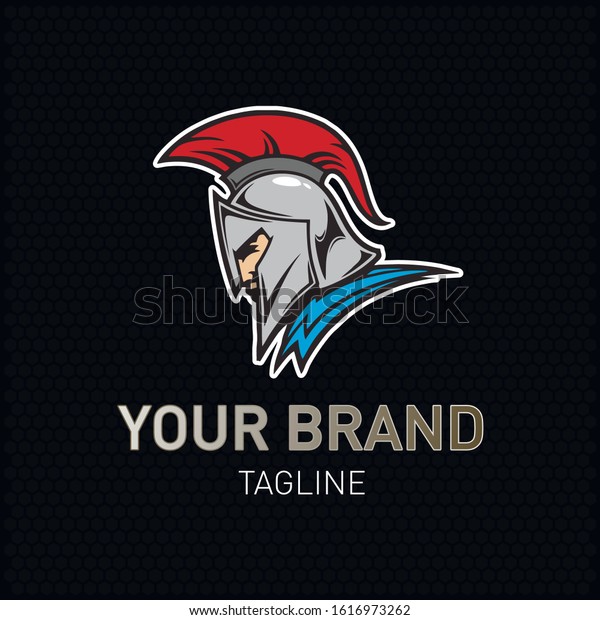 Greek Spartan Vector Logo Brand Stock Vector (Royalty Free) 1616973262 ...