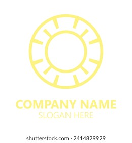 Greek style Circular with Octant repeated motif pattern. Editable Clip Art. abstract logo round meander circular pattern