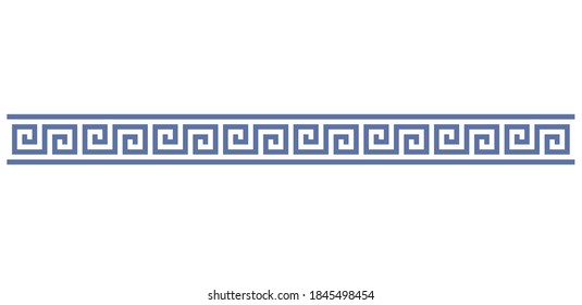 Greek Style Frieze On A White Background 