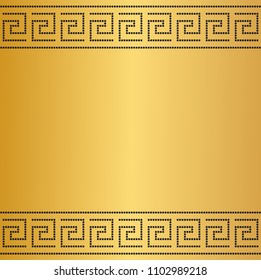 Greek style ornamental decorative frame pattern isolated. Greek Ornament. Vector antique frame pack. Ethnic collections.