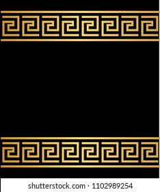 Greek style ornamental decorative frame pattern isolated. Greek Ornament. Vector antique frame pack. Ethnic collections.