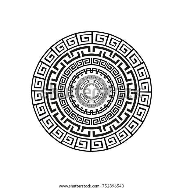 Greek Style Ornamental Decorative Frame Pattern Stock Vector (Royalty ...