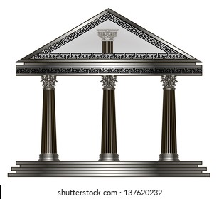 greek temple. eps10 vector illustration