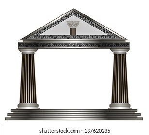 greek temple. eps10 vector illustration