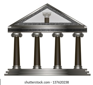 greek temple. eps10 vector illustration