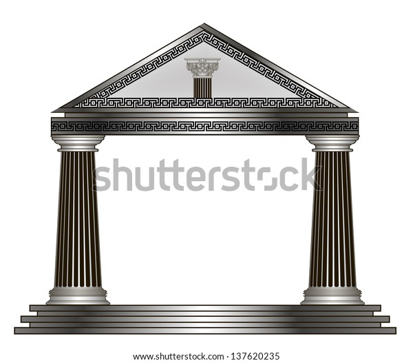 Vetor stock de Greek Temple Eps10 Vector Illustration (livre de