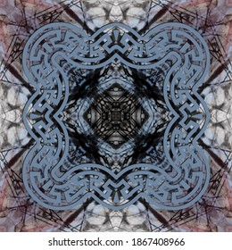 Greek textured vector seamless pattern. Repeat tribal abstract background. Greek key, meanders kaleidoscope ethnic ancient style ornament. Geometric modern grunge design. Dirty rough endless texture.