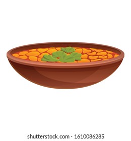 Greek tomato soup icon. Cartoon of greek tomato soup vector icon for web design isolated on white background