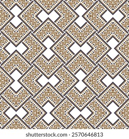 Greek tribal ethnic style seamless pattern with zigzag greek key meander, rhombus. Vector ornamental ancient grecian background. Endless ornate texture. Decorative design for prints, fabric, clothing.