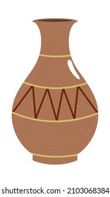 greek vase icon on white background