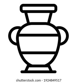 Greek Vase Icon Outline Greek Vase Stock Vector (Royalty Free ...