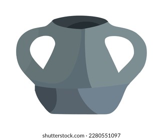 greek vase illustration over white