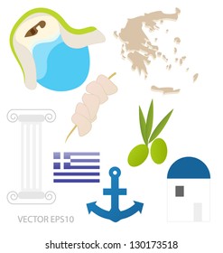 Greek vector illustration