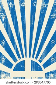 Greek vintage sunbeams. A vintage greek poster with sunbeams and a a texture for your advertising