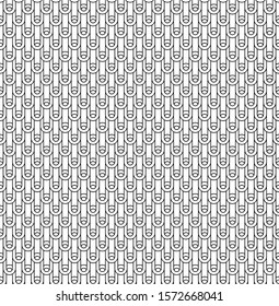Greek waves chain seamless vector pattern