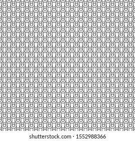 Greek waves round chain seamless vector pattern