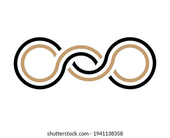 Greek waves seamless vector symbol pattern or braided ornament logo. Ancient chain style, typical egyptian, assyrian and greek motives pattern.