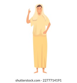 Greek woman icon cartoon vector. God myth. Olympic legend