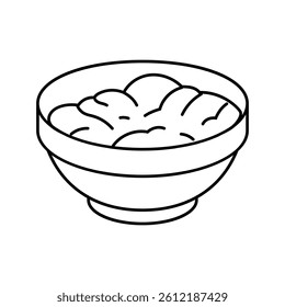 greek yogurt cuisine line icon vector. greek yogurt cuisine sign. isolated contour symbol black illustration