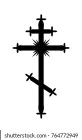 The Greek-Catholic Orthodox eight-pointed Cross. 
Christian symbol of The Faith, Redemption and Absolution of sins, Resurrection of The Dead, and Everlasting Salvation.