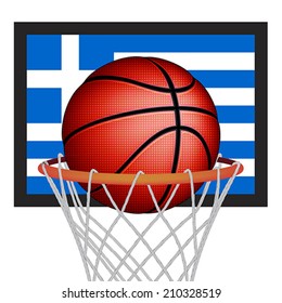 Greeks basket ball, vector 