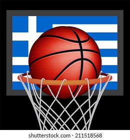 Greeks basket ball, vector 