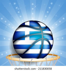 Greeks basket ball, vector 