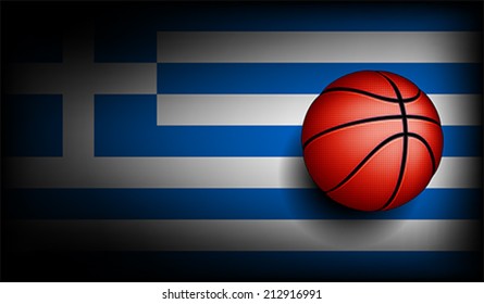 Greeks basket ball, vector 