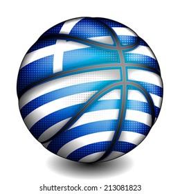 Greeks basket ball, vector 