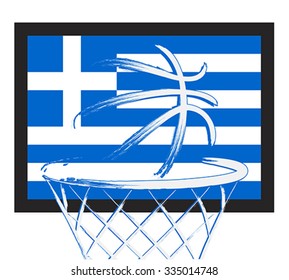 Greeks basket ball, vector 