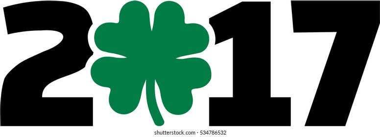 Green 2017 with shamrock