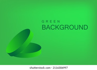 Green 3d background, Vector illustration concepts for social media banners and post, business presentation and report templates, marketing material, print design.