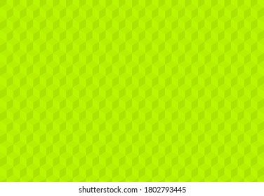 Green 3D squares background. Seamless vector Illustration. Geometric design for web, wrapping, fabric, poster. Follow other mosaic patterns in my collection.