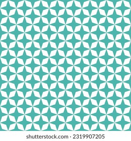 Green 4 point star. 4 point star pattern. 4 point star pattern background. 4 point star background. Seamless pattern. for backdrop, decoration, Gift wrapping