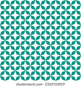 Green 4 point star. 4 point star pattern. 4 point star pattern background. 4 point star background. Seamless pattern. for backdrop, decoration, Gift wrapping
