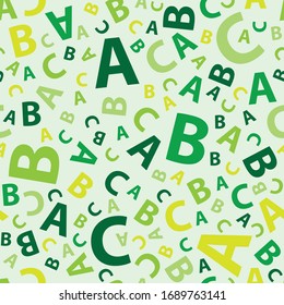 Fondo de la carta verde sin problemas 