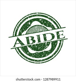 Green Abide distressed rubber seal